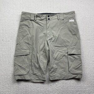 Helly Hansen Mens Cargo Short Size 38 Khaki Hiking Outdoor Performance Technical